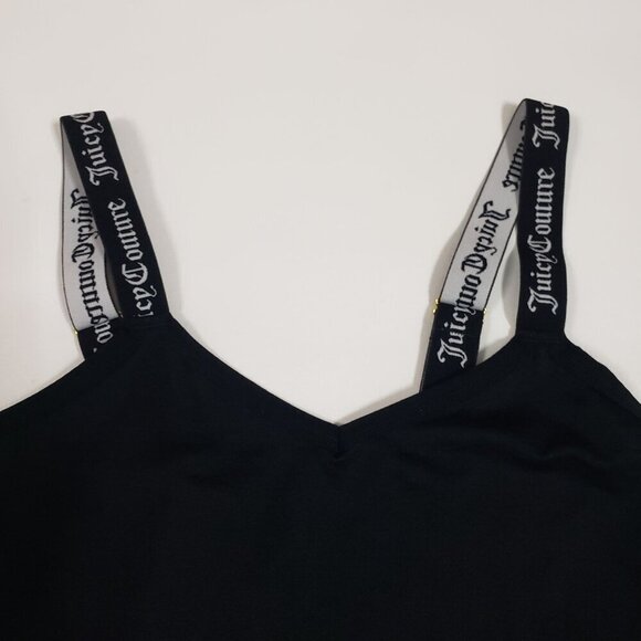 Juicy Couture Intimates Shapewear Bodysuit Adjustable Logo Straps Black Size S - Picture 6 of 13
